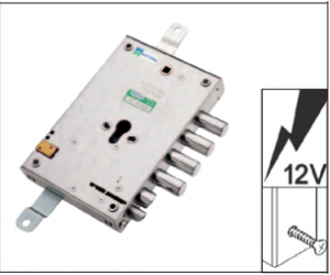 Mottura 85, ηλεκτρική κλειδαριά ασφαλείας με ενσωματωμένο κυπρί και μηχανισμό μπλοκαρίσματος 